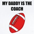 thumbnail image 2 of CafePress - My Daddy Is The Coach Football Body Suit - Long Sleeve Cotton Baby Bodysuit, 2 of 4