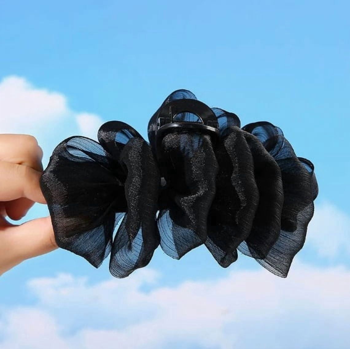 2 Pack Wrinkle-Free Bubble Shark Clips - Strong Grip for Thick Hair, Elegant Design for Daily Use, Commuting, and Dates