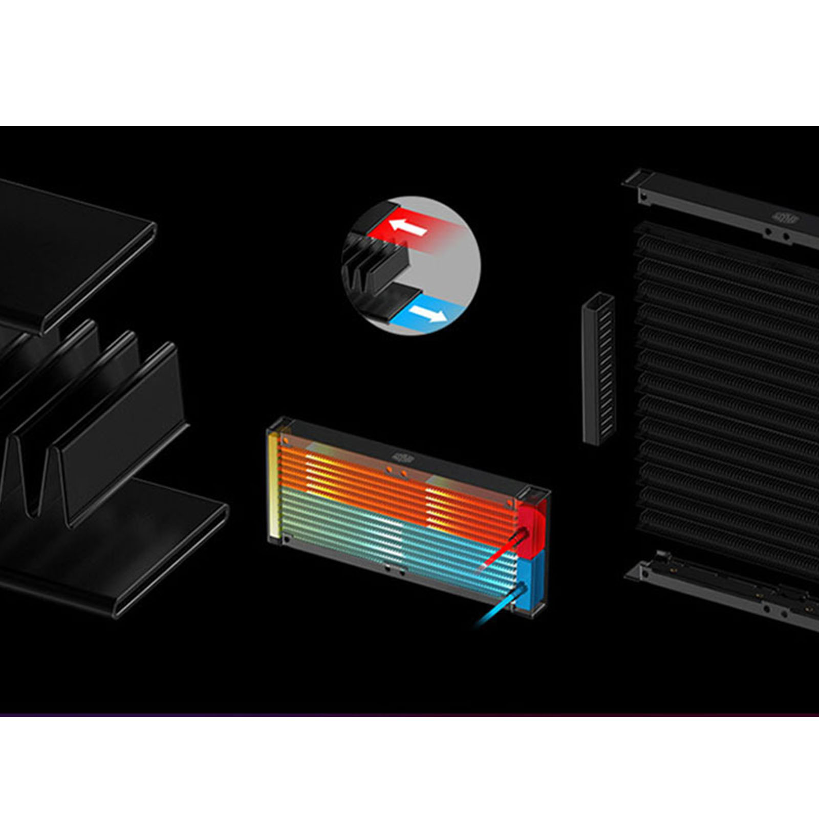 CPU Liquid Cooler ARGB CPU Water Cooler for LGA 2066/2011 V3 2011 115X AM4/AM3+/AM3/FM2+ High Efficiency Radiator