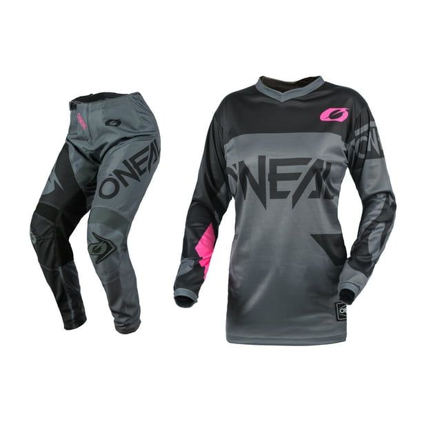 Oneal Womens Element Racewear Pink/Grey Motocross Dirt bike Offroad MX
