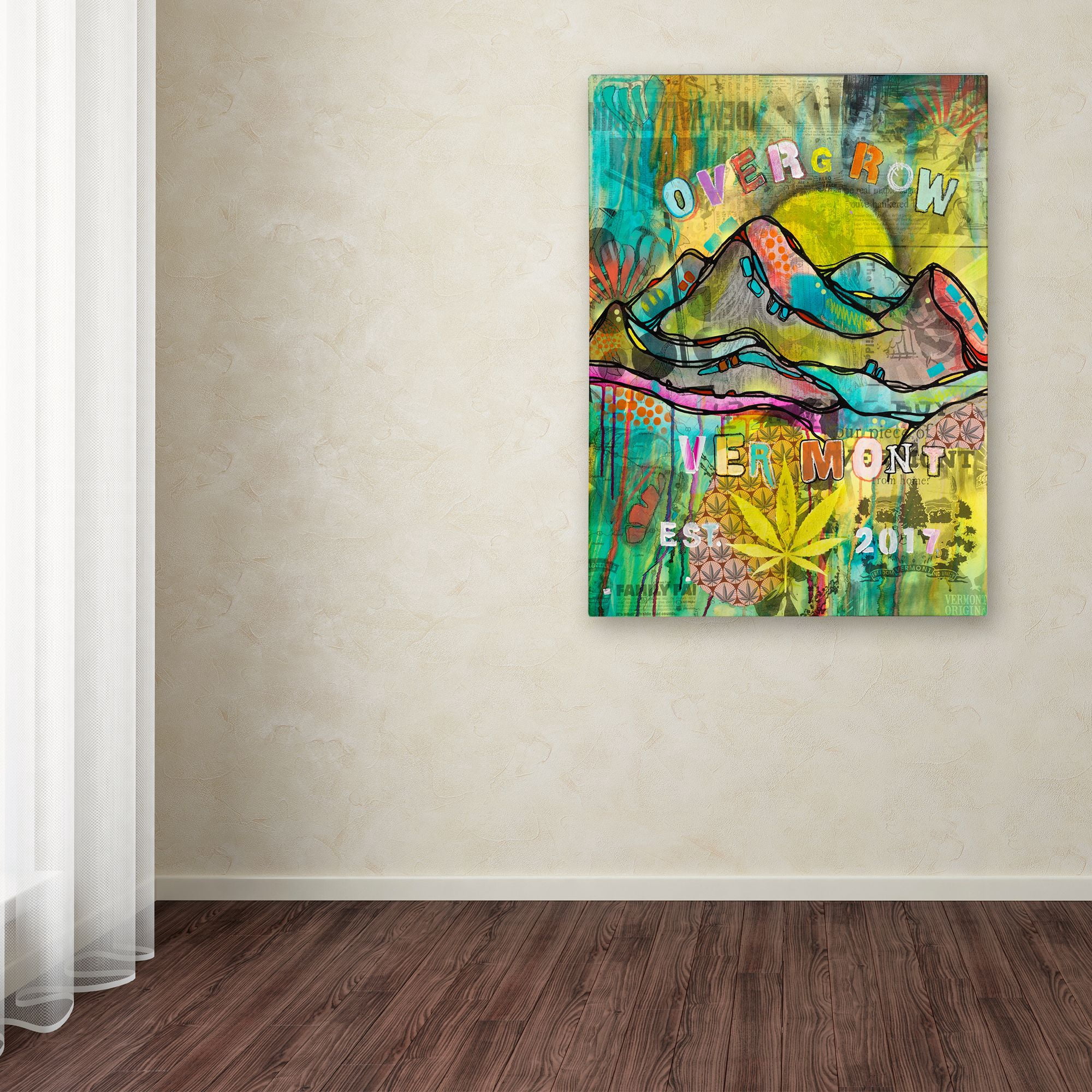 Trademark Fine Art 'Overgrow Vermont' Canvas Art by Dean Russo
