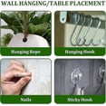 thumbnail image 4 of Ceramic Wall Plant Holder Ceramic Hanging Plant Holder Decorative Flower Display Vase Succulent Pots For Indoor Plants (white)2pcs, 4 of 5