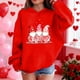 thumbnail image 3 of TaTaai Valentines Sweatshirt Women Gnomes Shirts Love Heart Sweater Crewneck Long Sleeve Pullover Tops Gift, 3 of 8