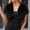 Black, variant on Womens Fuzzy Fleece Shrug Short Sleeve Open Front Cropped Bolero Jacket Evening Party Outerwear