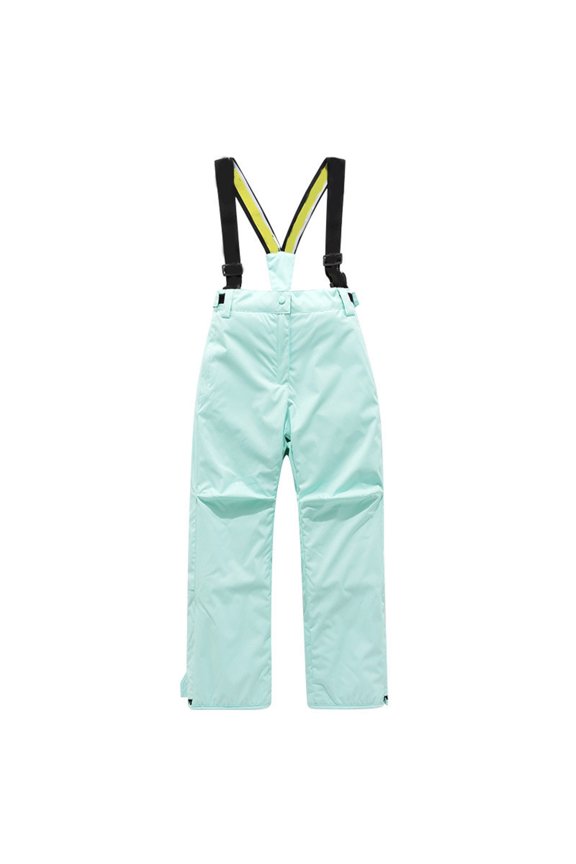 Kids Boys Girls Insulated Waterproof Snow Bibs Overalls Girls Boys Winter Warm Outdoor Cute Ski Mountain Pants