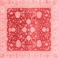 thumbnail image 1 of Ahgly Company Indoor Square Oriental Red Traditional Area Rugs, 5' Square, 1 of 4