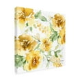 thumbnail image 4 of Canvas Wall Art - Jean Plout 'Yellow Floral Bouquet A' Wall Art for Living Room, Bedroom, or Office Décor by Trademark Fine Art - 24 x 24 Inches, 4 of 4