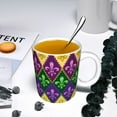 thumbnail image 5 of Disketp Mardi Gras4 Large Coffee Mug with Handle Tea Cup Novelty Coffee Cup for Men Women Office Work, 5 of 6
