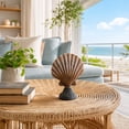 thumbnail image 7 of Byndra Resin Conch Shell Ornaments, Mediterranean Seashell Table Decor Set, Coastal Accent Sculptures for Living Room, Shelf, Desk and Display, Wall Door and Room Decor Accent, 7 of 7