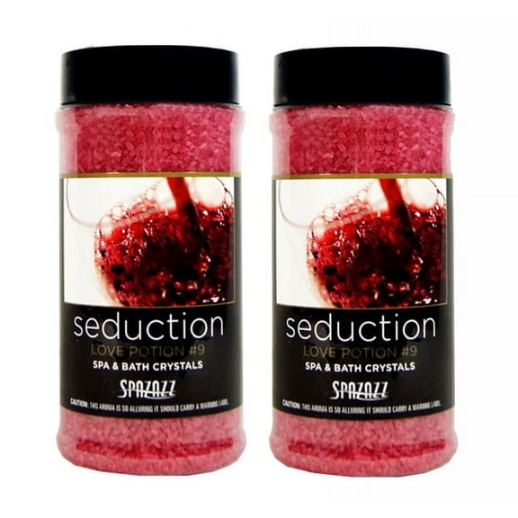 Spazazz Love Potion Aromatherapy Bath Crystals for a Relaxing Spa Experience (2 pack)