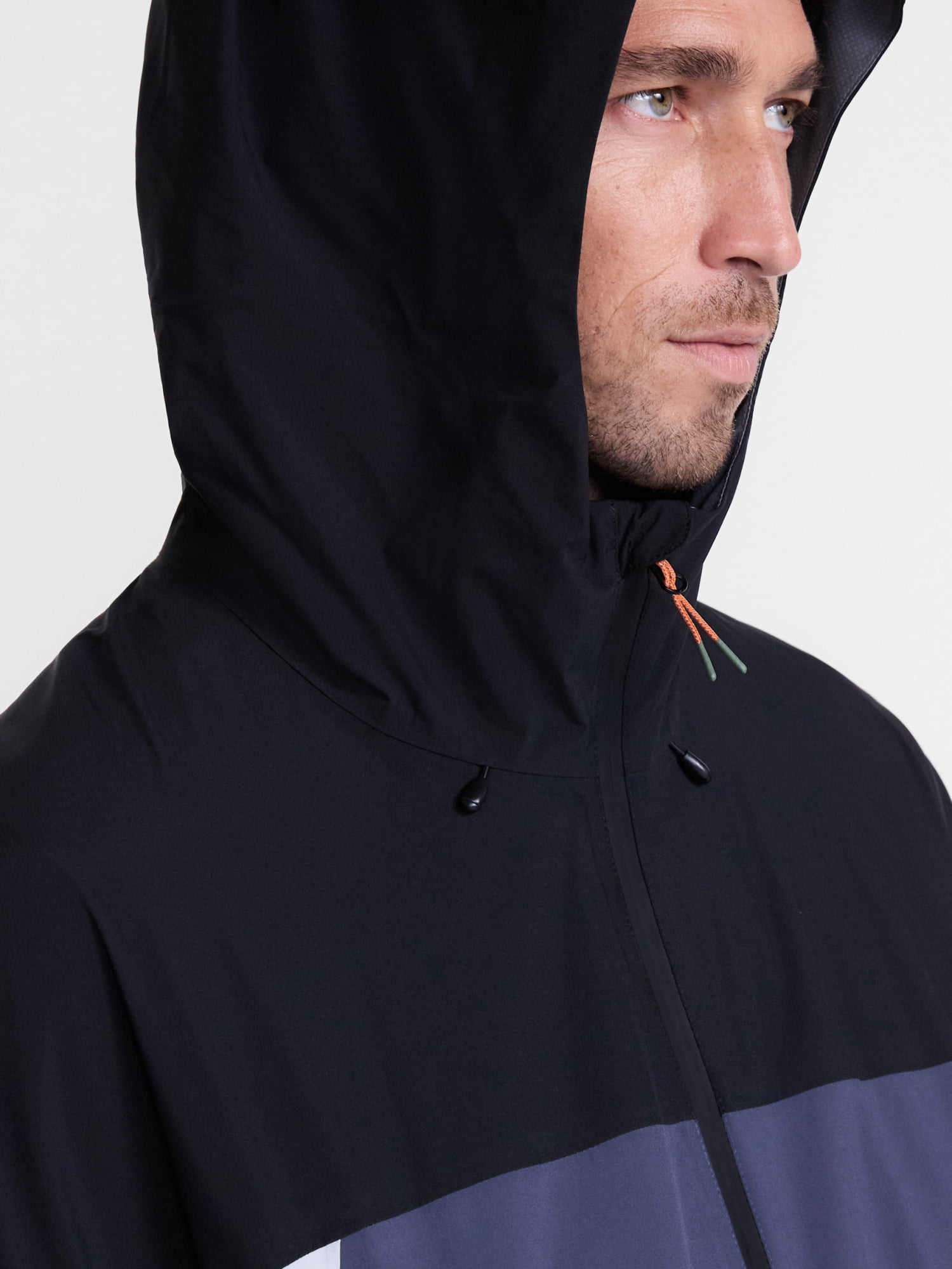 Ozark Trails Men's and Big Men's Pinnacle System Rain Jacket, Sizes S-3XL