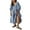 SKY BLUE, variant on SUNSIOM Women's Summer Casual Flower Embroidered Dress Puff Lantern Sleeve Square Neck Square Neck Tiered Flowy Dress