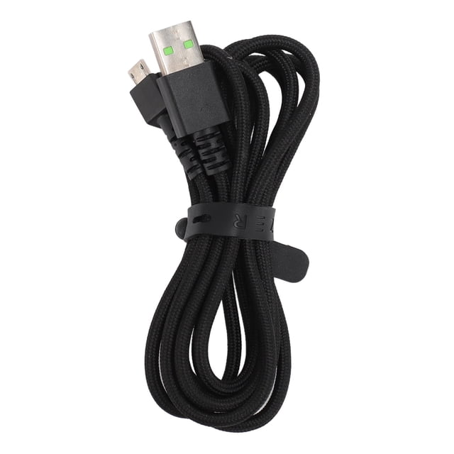 Mouse Charger Cord, Micro USB High Speed Mouse Charging Cable Plug and Play for Home Travel Black