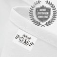 thumbnail image 4 of Pomp Pure White 90"" Round Poplin Polyester Tablecloth (2 Pack) | Wrinkle + Stain Resistant Easy Care Premium Fabric, 4 of 4