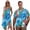 Hawaiian Sea Turtle Flower, variant on KUIFORTI Tropical Flowers Matching Couple Outfits Mens Casual Shirts Hawaii Dress Quick-dry Men Shirts with Soft Fabric Soft and Comfortable Fit for Outdoor Picnic Breathable