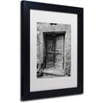 thumbnail image 2 of Trademark Fine Art "Siena Door" Canvas Art by Moises Levy White Matte, Black Frame, 2 of 3