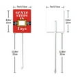 thumbnail image 5 of Eveokoki Yard Sign with Stakes Santa Stops In Days Lawn Sign Colorful Lawn Patio Yard Decorations for Holiday Party Home Lawn Pathway Walkway Decorations Supplies, 21.6", 5 of 5
