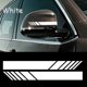 thumbnail image 1 of 10 Uds. Pegatina para espejo retrovisor DIY, pegatina lateral, pegatina de rayas, tira reflectante, pegatina para coche, pegatina para carrocería SUV, 5 * negro + 5 * blanco LingWen 8390612300561, 1 of 1
