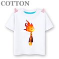 thumbnail image 4 of T-shirt Dessin Animé pour Enfants en Coton Mode Été Anime Col Rond Manches Courtes Imprimé 2023092010-Rose 110, 4 of 6