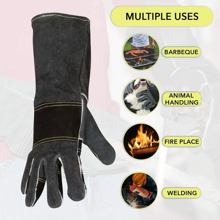 Animal Handling Gloves Bite Proof,iClover Best Bite Resistant Gloves to  Prevent Animal Bites - Ideal Bite Proof Gloves For Training Cats, Dogs,  Birds and Reptiles 