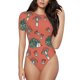 thumbnail image 1 of Fotbe Hedgehog Mushroom Body de Mujer con Cuello Redondo y Mangas Cortas, Sin Mangas Ajustado, Suave, Cómodo y Básico-XX-Large, 1 of 7