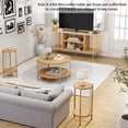 thumbnail image 6 of Brafab Boho 3-Tier TV Stand for up to 60-Inch TVs, Wooden Entertainment Console with Storage, 6 of 8