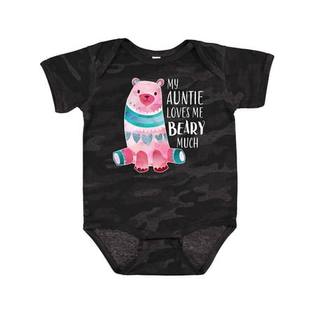 

Inktastic My Auntie Loves Me Beary Much with Cute Bear Gift Baby Boy or Baby Girl Bodysuit