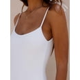 thumbnail image 3 of Suagox Women's Summer Swimwear Sleeveless Backless Solid Color Bathing Suit Monokini for Beach/Party, 3 of 10