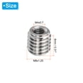 thumbnail image 2 of Unique Bargains Adaptateurs de Filetage Manchon Écrou Réducteur M8x1.25 Mâle à M4x0.7 Femelle pour Réparer Écrou Vis Réducteur 8mm 10 Pcs, 2 of 5