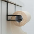 thumbnail image 6 of Kitchen Storage Rack Seamless Carbon Steel Hanging Rack For Tissue Cloth Cling Film No Drill Required Rust Resistant Space-Saving Organizer Keeps Kitchen Countertops Neat, 6 of 9