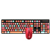 Wireless Keyboard and Mouse,Rechargeable Backlit Keyboard Mouse with 3800mAh Battery,PBT Keycaps and Mute Gaming Mouse for Desktop Computer PC