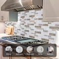 thumbnail image 3 of WOWSTAR 10-Sheet Peel and Stick Tiles, Marble Look Kitchen Backsplash Tiles, 12"x12" Multi, 3 of 8