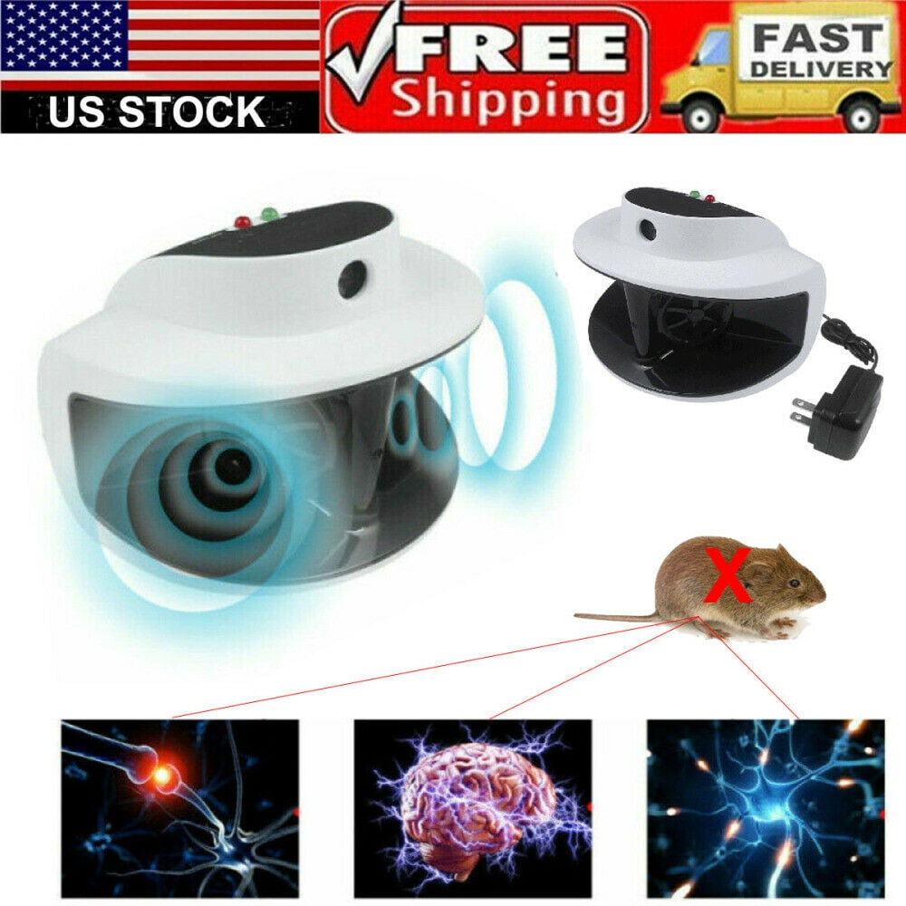 Plugin Rodent Repellent Ultrasonic 4in1 Pest Repeller Mouse Blocker