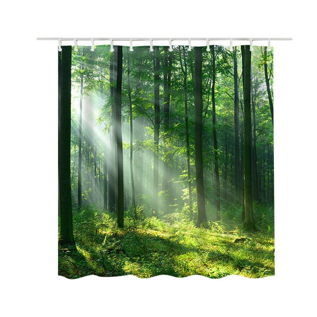 Rbaofujie Rideaux de Fenêtre Rideau de Douche Imprimé Polyester et Anti-Moisissure Salle de Bain et Rideau de Séparation Anti-Moisissure 150x180cm Rideau Extérieur