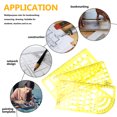 thumbnail image 4 of 1 Set Geometric Stencil Drafting Tool Architect Scale Ruler Drawing Stencil, 4 of 8