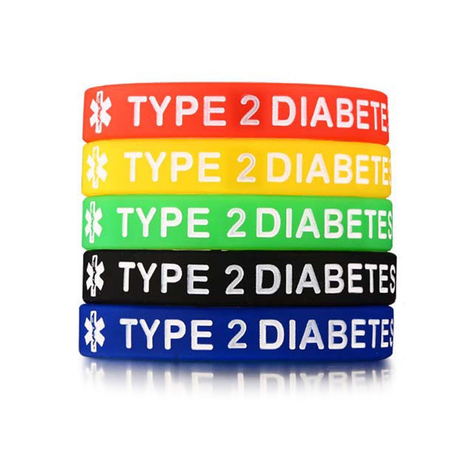 Type 2 diabetes silicone bracelets new arrivals
