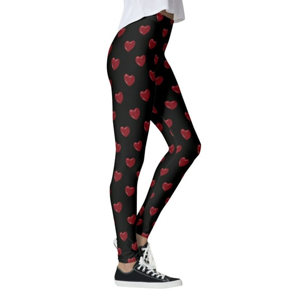 Sweatpants Women Valentine's Day Lovesy Stripes Print Leggings Skinny For  Running Pilates Gym Yoga Pants 
