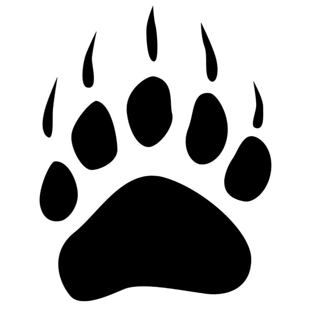 bear claw paw print 7 car truck window bumper graphics vinyl sticker decal nature fishing hiking trails wildlife bears wolves deer mountains national park walmart com