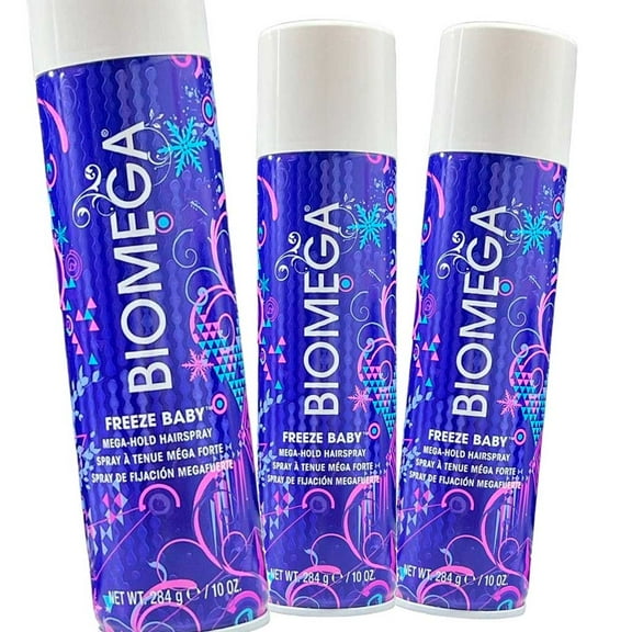 Aquage Biomega Freeze Baby Mega Hold Hairspray, 10 oz - Pack of 3