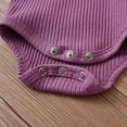 thumbnail image 4 of Newborn Infant Baby Girl Clothes Long Sleeve Romper Pants Headband headband Outfits Set ( 3-6 Months, Purple), 4 of 6