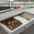 thumbnail image 3 of Kitchen Details 5 Compartment Wood Look Cutlery Tray, 3 of 8