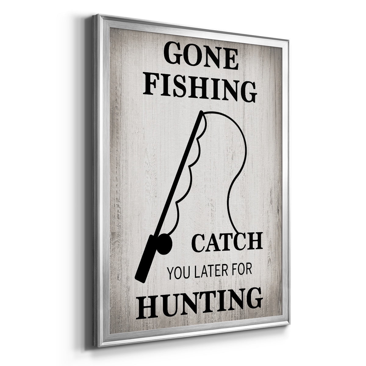 Gone Fishing Premium Classic Framed Print - Ready to Hang