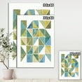 thumbnail image 3 of Designart 'geometric Green Triangle I' Modern & Transitional Canvas Artwork, 3 of 3