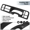 thumbnail image 2 of KOJEM Dashboard Instrument Cluster Bezel Fit for 1999-2006 Chevy Chevrolet Silverado Suburban Tahoe GMC Sierra 1.5 din radio Dash Panel Replacement ABS Plastic - Black, 2 of 12