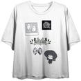 thumbnail image 6 of Juniors Beetlejuice Classic Movie Strange & Unusual Graphic White Crop Top-L, 6 of 7