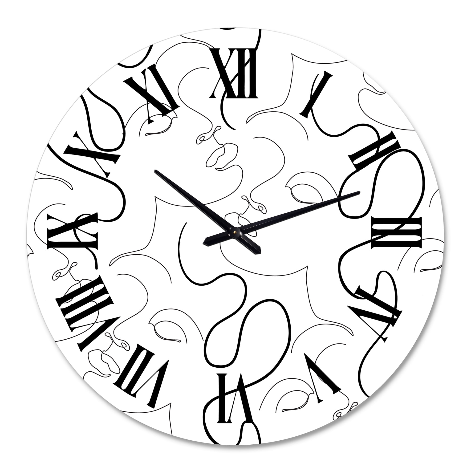 Designart 1 in Quartz Modern and Contemporary Wall Clock