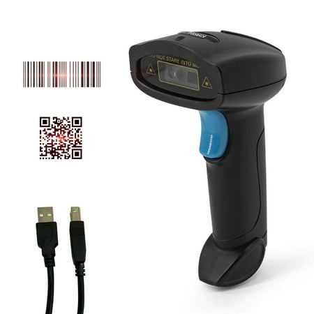 Aibecy 1D 2D Barcode Scanner Handheld USB Wirelss Bar Code Reader Manual  Trigger/Auto Continuous Scanning Support Paper Code Compatible with Windows  Android for Supermarket Retail Store Lib 