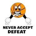 thumbnail image 2 of Sports Wall Decals for Children Bedroom - Cartoon Illustration Of A Basketball DIY & Creativity Boy Girl Bedroom Wall Sticker - Size: 30 In x 30 In, 2 of 5