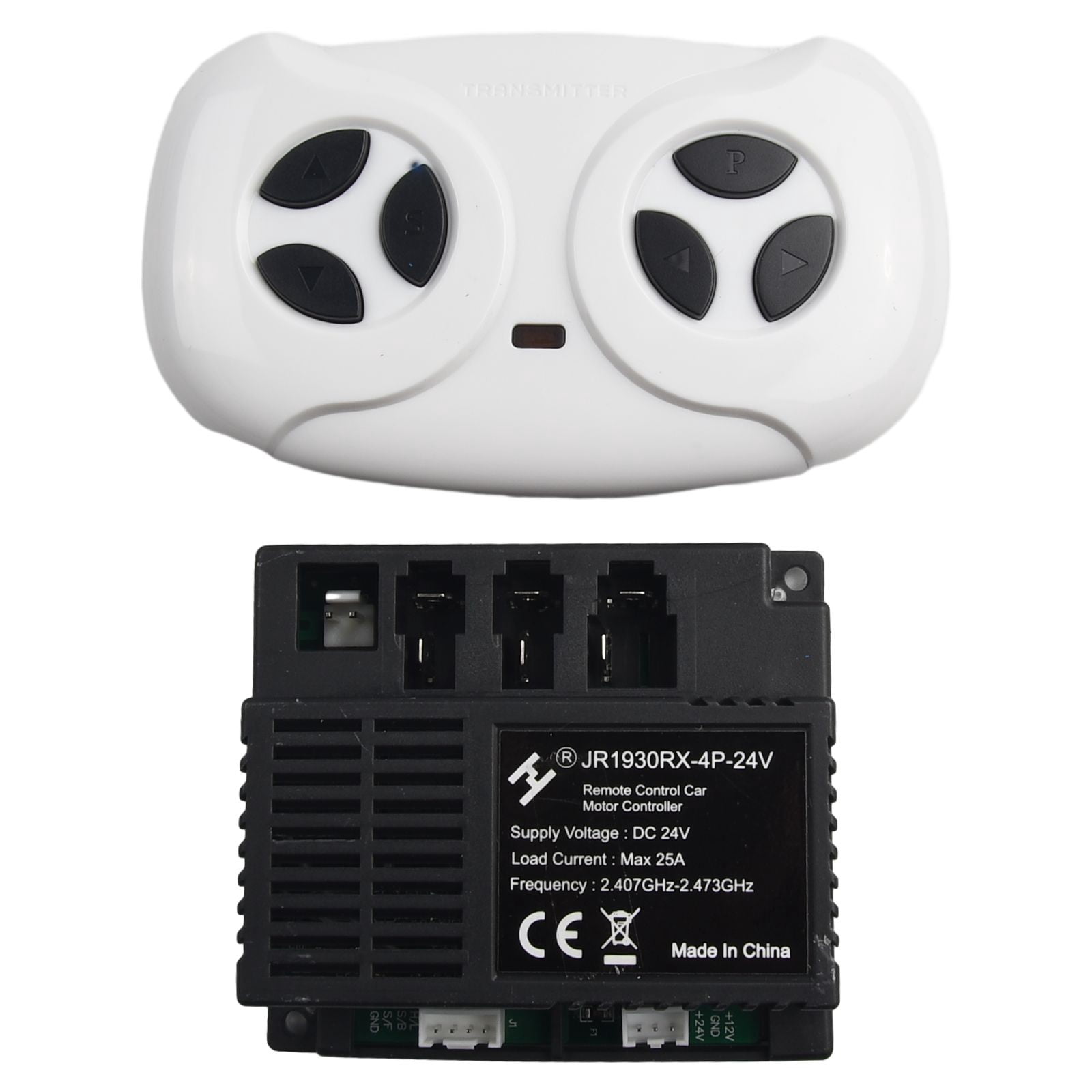 HpLive Contrôleur de véhicule électrique pour Enfants, JR1930RX-2-24V JR1930RX-4P-24V Véhicule électrique pour Enfants Récepteur RC Compatible pour Voiture électrique pour Enfants RC