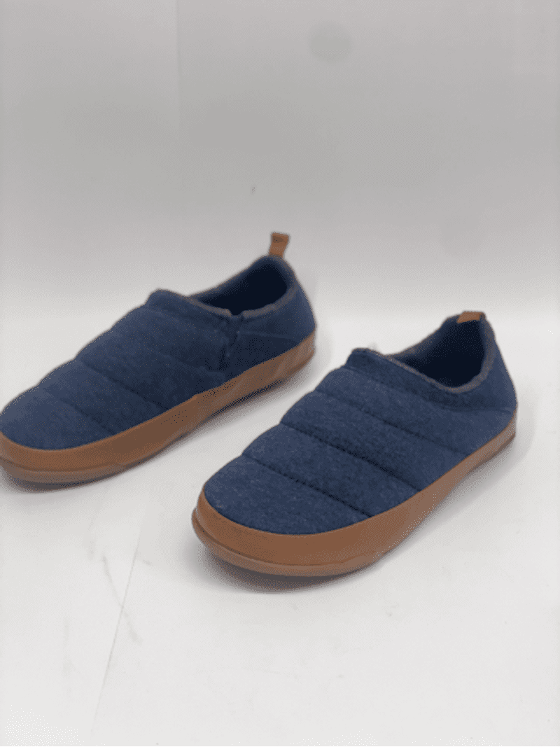 SUN STONE Mens Blue Comfort Quilted Derek Round Toe Platform 